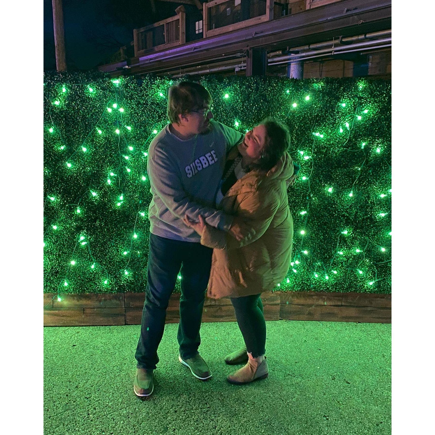 Dallas Zoo Lights for a friend's birthday