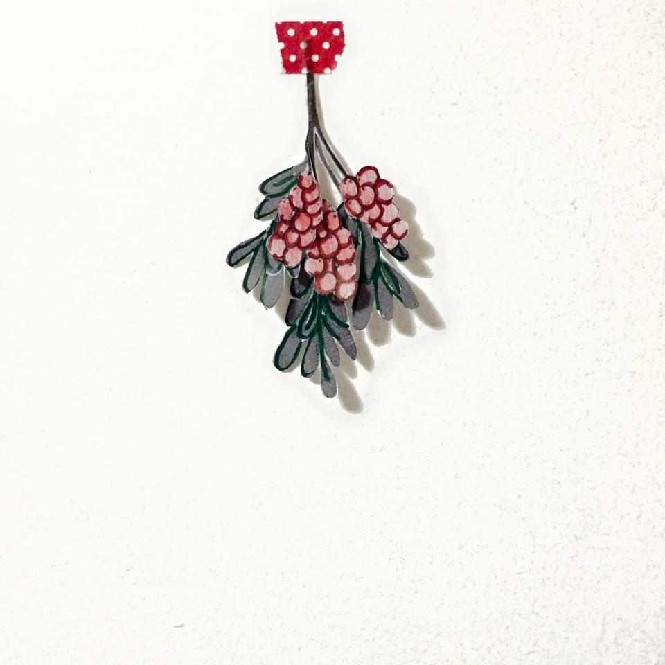2015 Christmas - handmade mistletoe by David