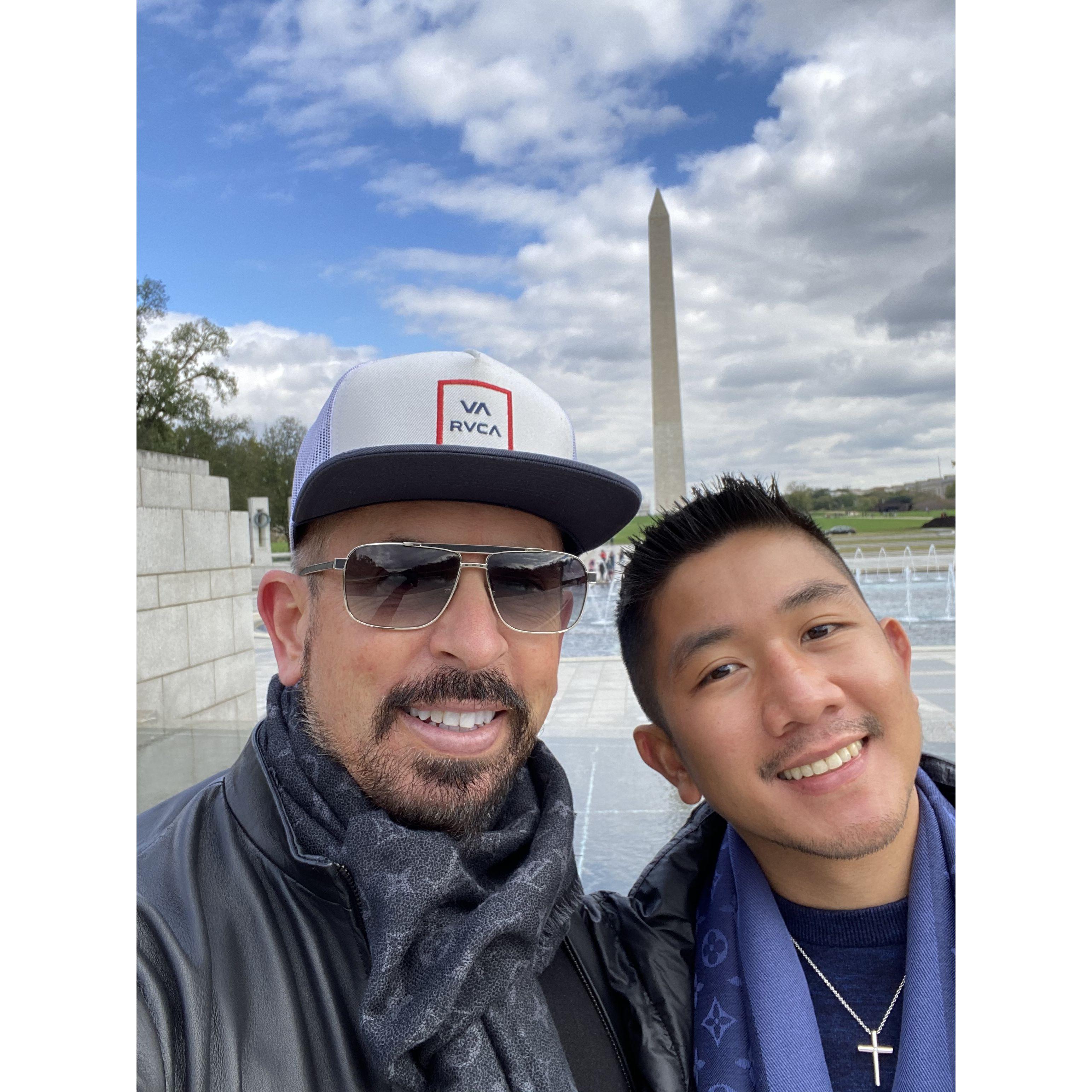 David and Eddie in Washington D.C. 2020