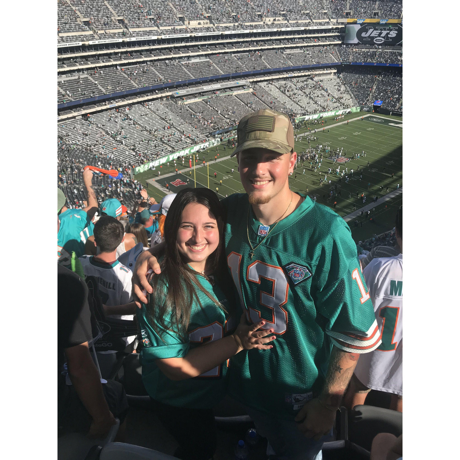 September 16th, 2018 - First ever Dolphins game together at Metlife
