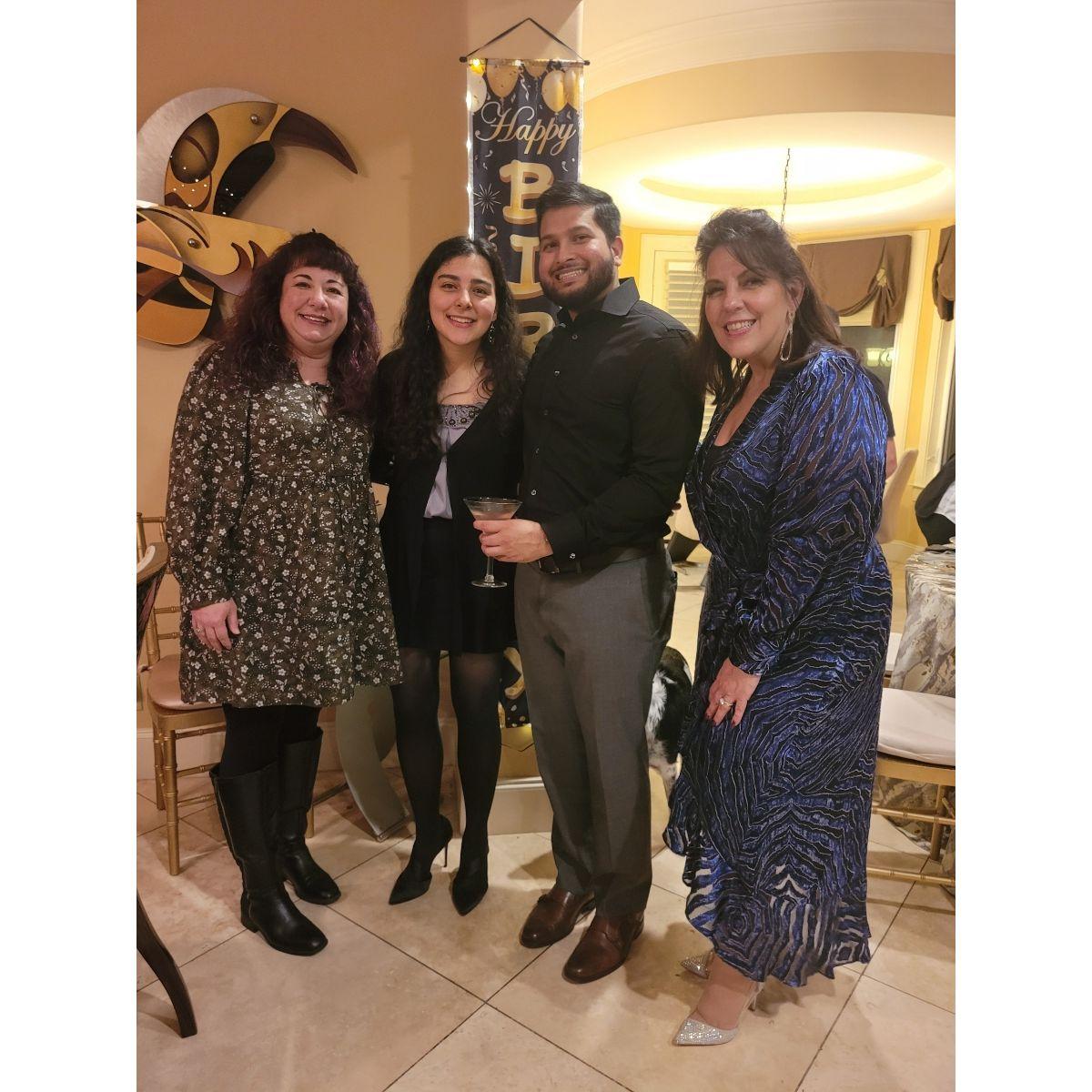 Rebecca's dad's 60th birthday! with aunt in law and mom (and patches) (2023)