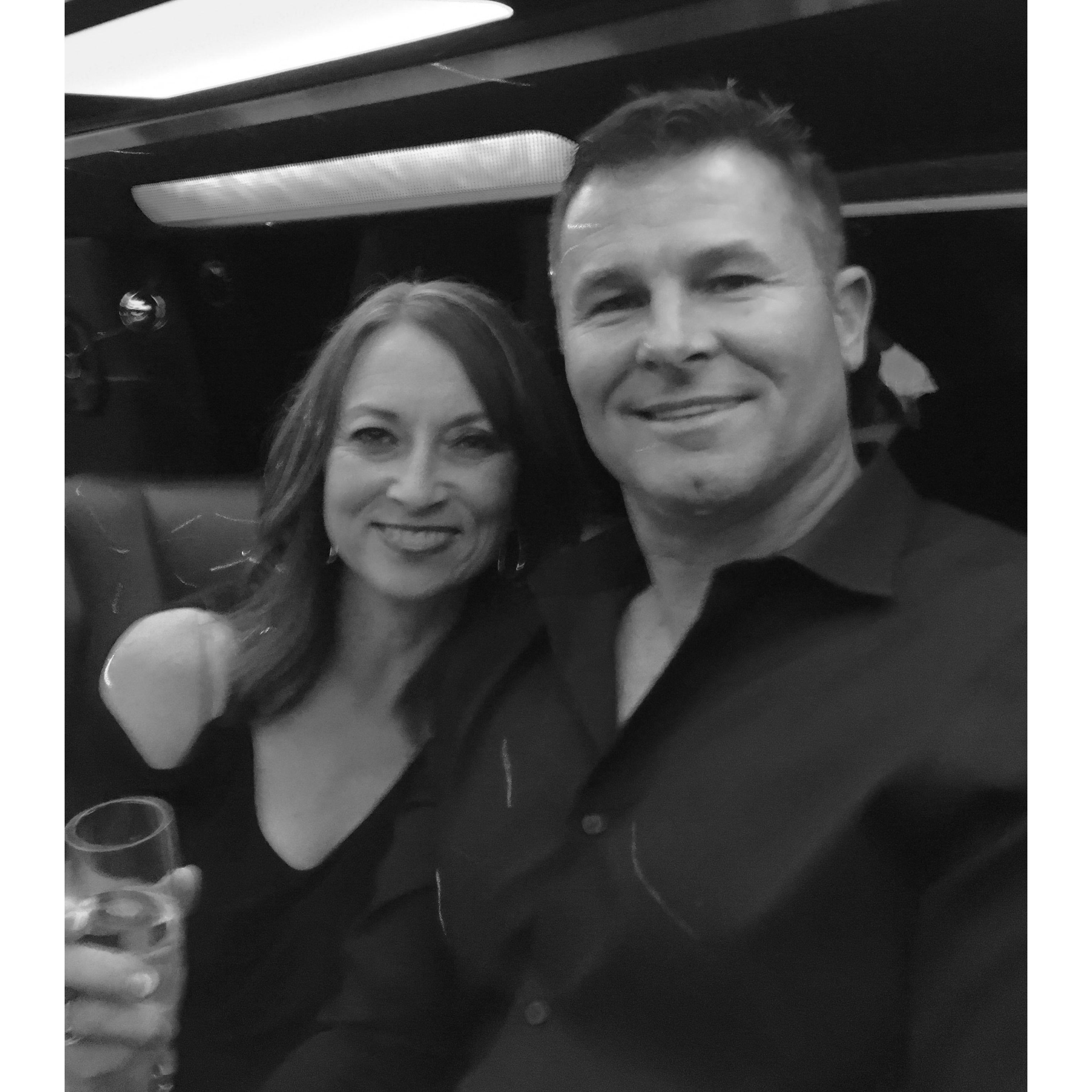This picture was taken in 2016 - two months after we met. We attended a dinner celebration for my work. You can see in my face that I was already smitten!