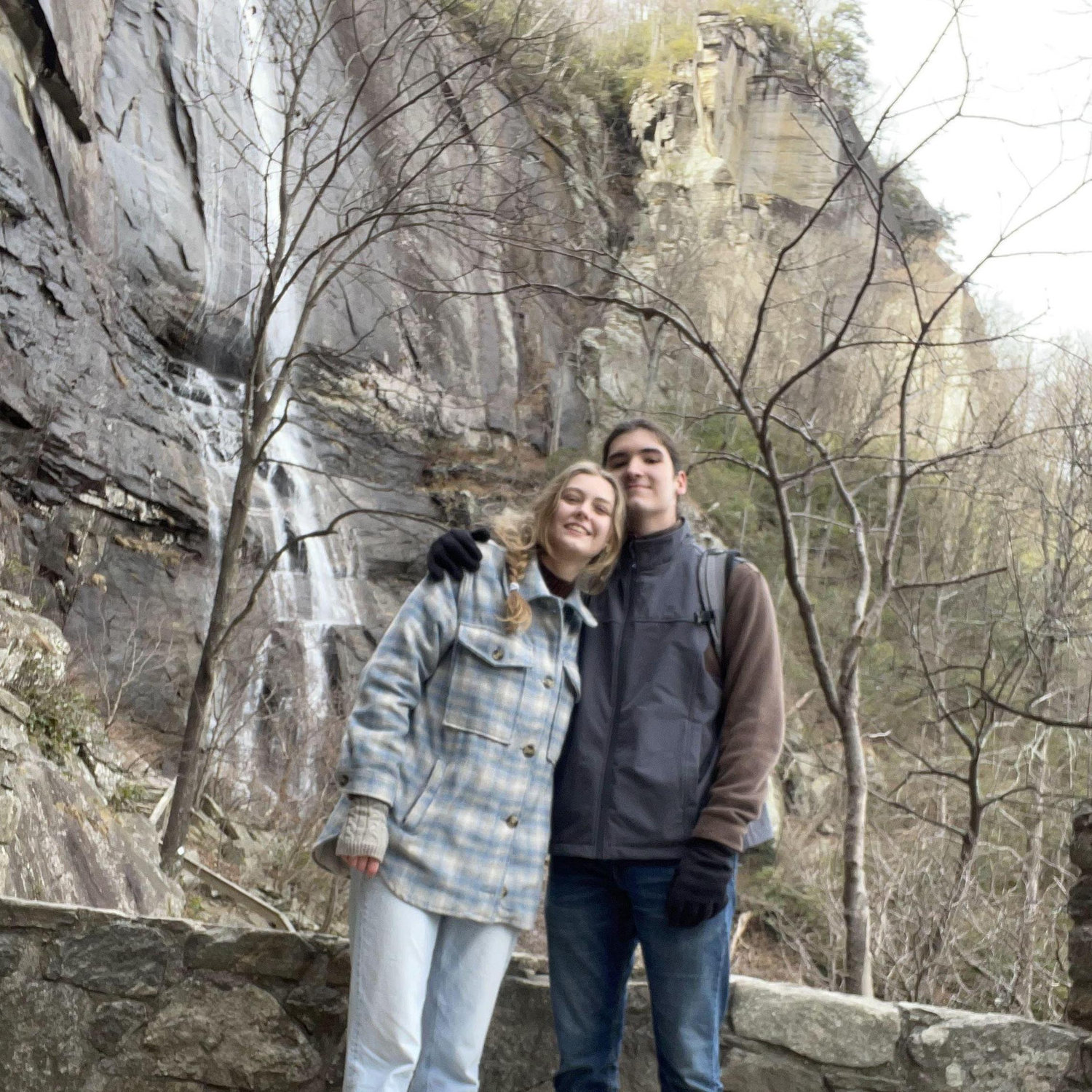 Chimney Rock State Park, SC. Hickory Nut Falls.