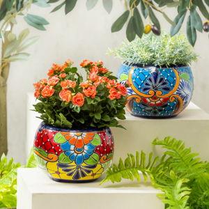 Talavera Pots for Our Garden
