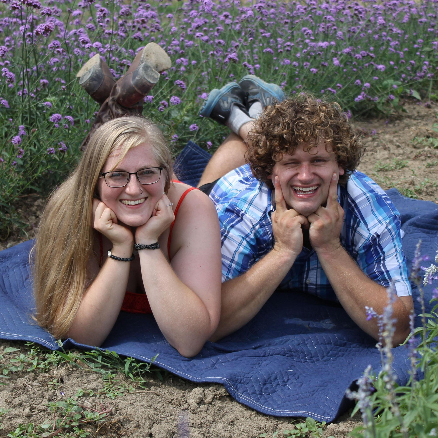 Engagement photo shoot funny :D