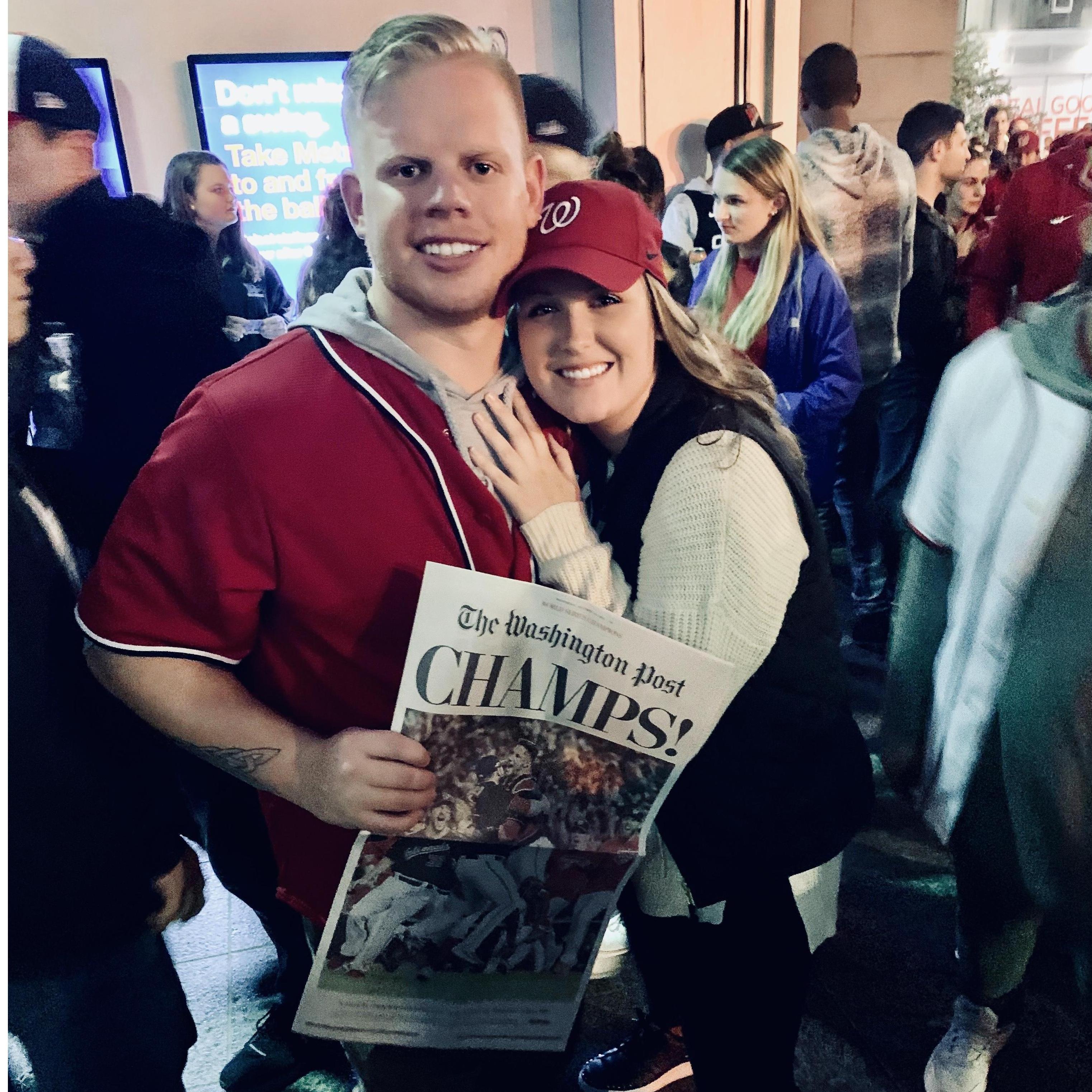 October 2019: The Nats win the World Series