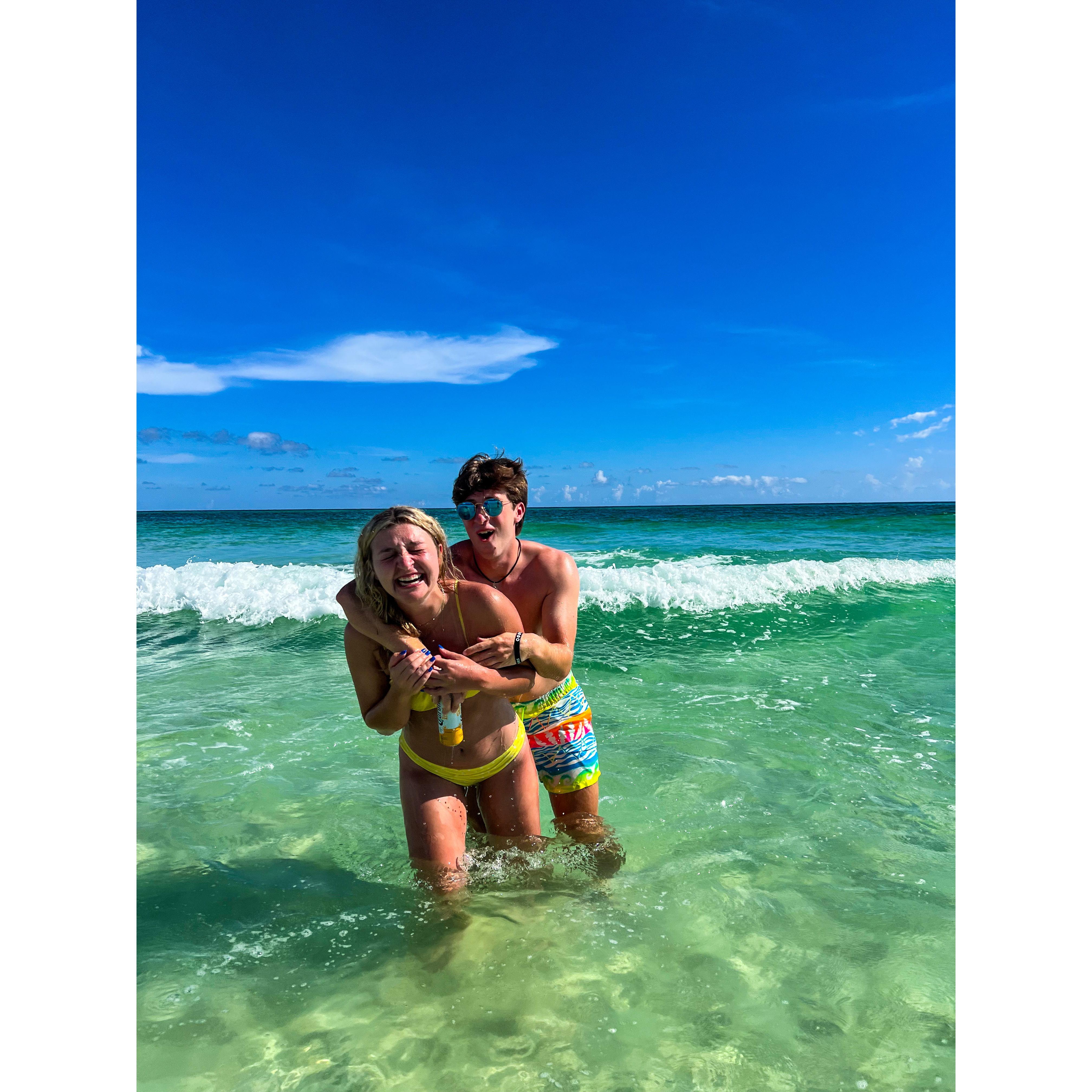 july 2024: our first beach trip