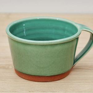 New York Stoneware Soup Cup, Seafoam