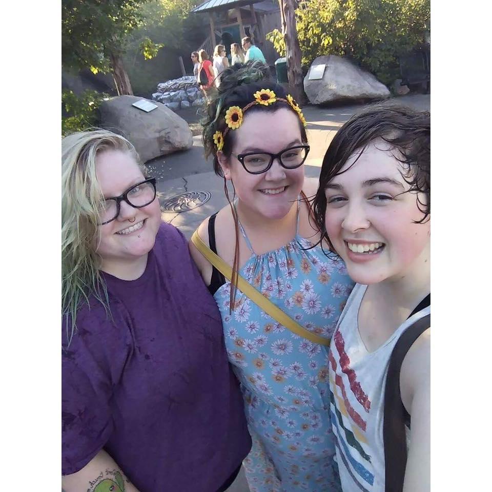 Taken on Adult Night Out at the Minnesota Zoo with our best friend and roommate, Ray!