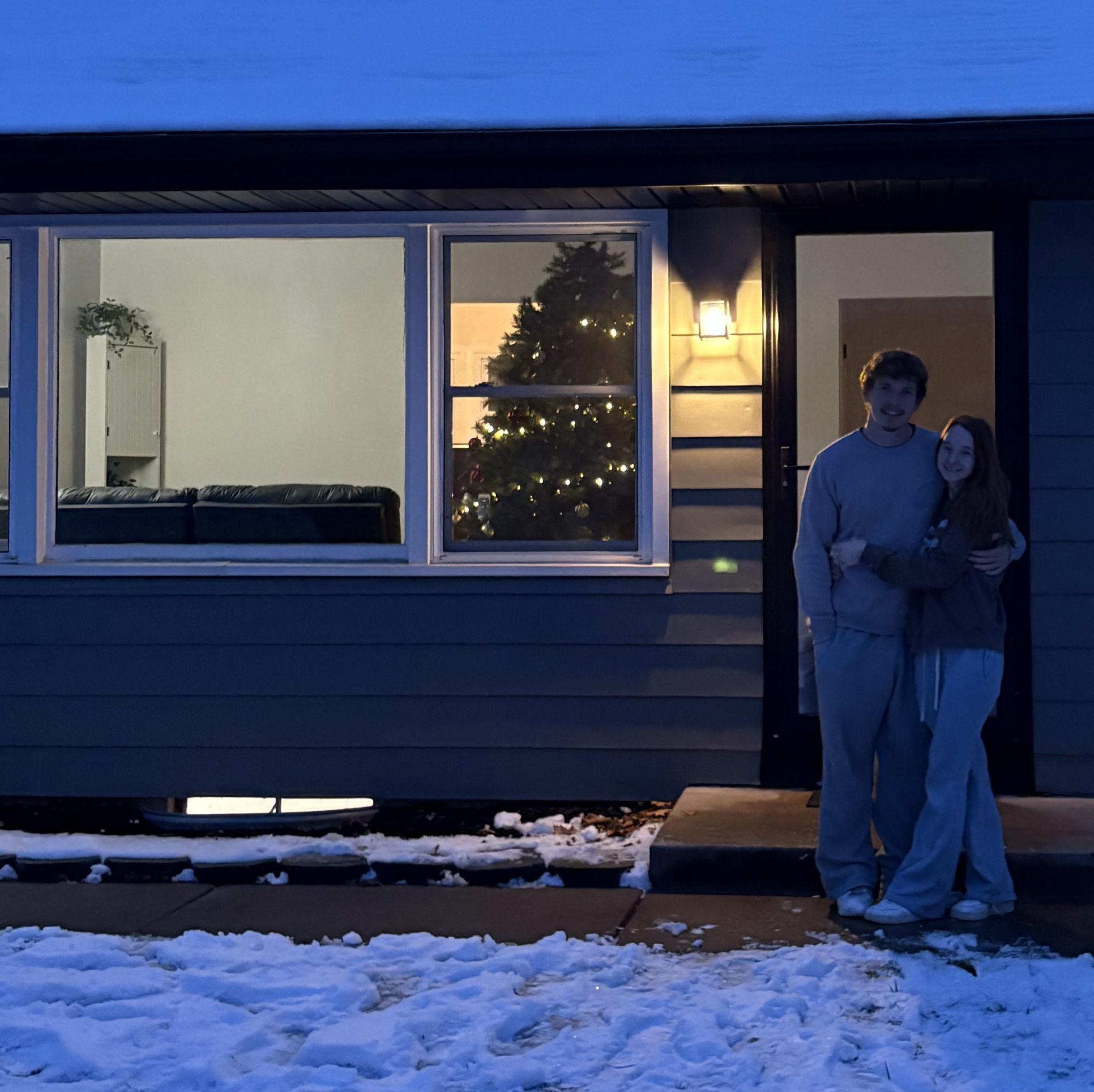 The first day in our new house!