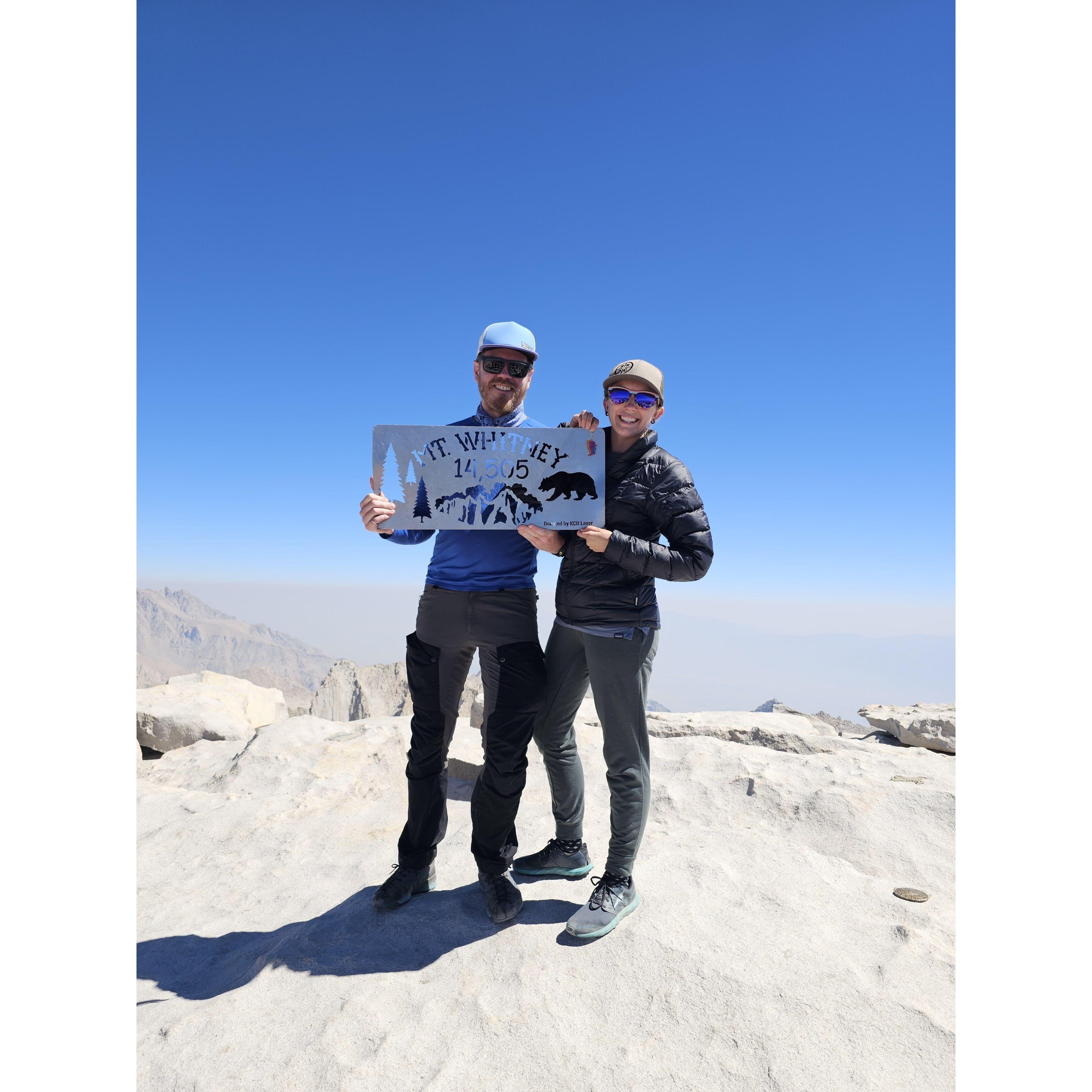 Done did summit the tallest mountain in the lower 48. #ItsAllDownHillFromHere