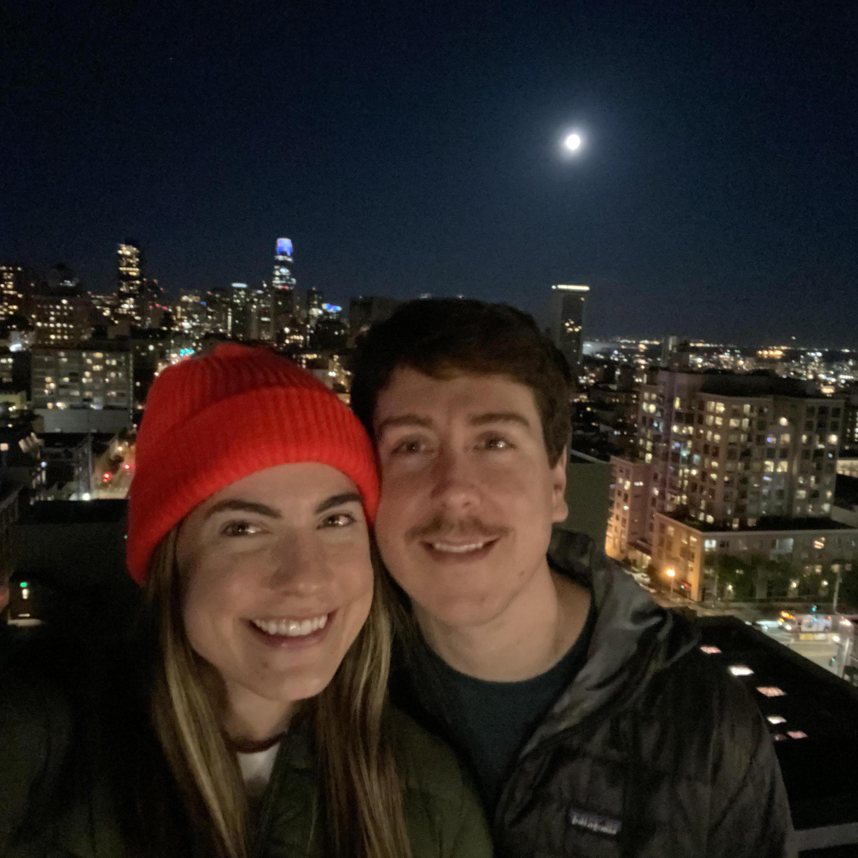 Luke's pandemic mustache