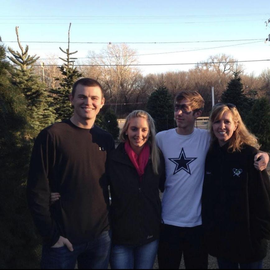 Christmas tree shopping with Daniel and Heidi (Bekah's brother and mom) 2013