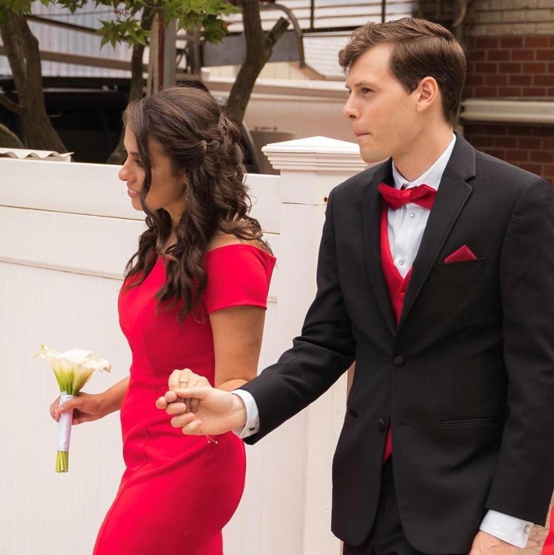 Dressed up for Sasha's Wedding Day