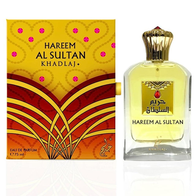KHADLAJ PERFUMES Hareem al Sultan Gold Eau de Parfum Spray for Unisex, 2.50 Ounce / 75 ml