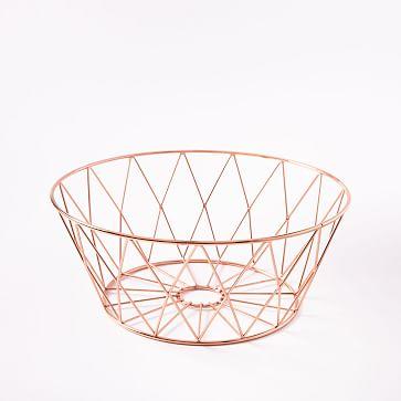 Copper Wire Fruit Bowl