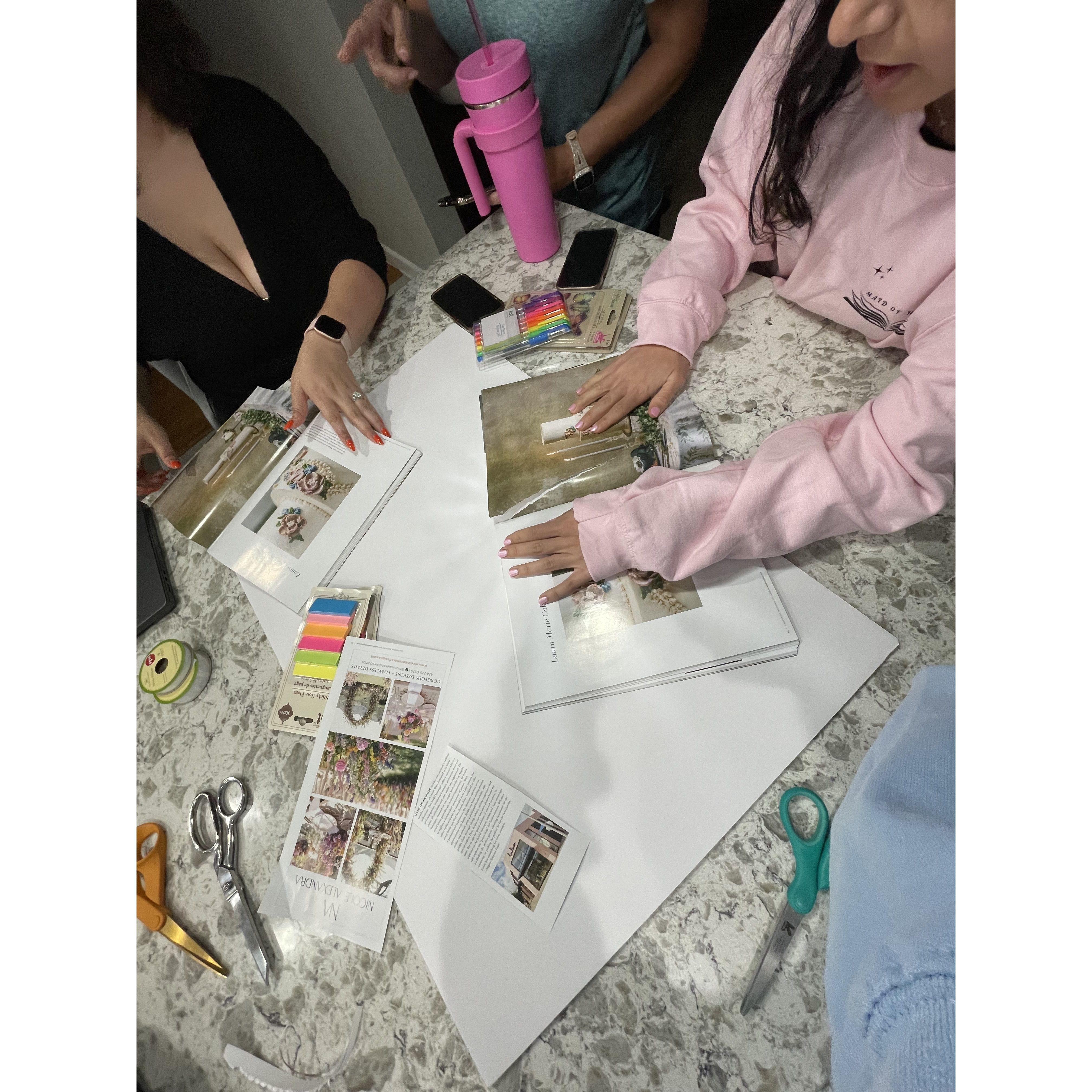 Making our Wedding Board