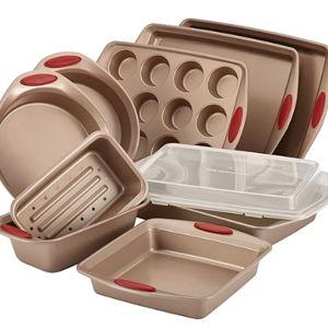 Nonstick Bakeware Set Baking Cookie Sheets Cake Muffin Bread Pan, 10 Piece