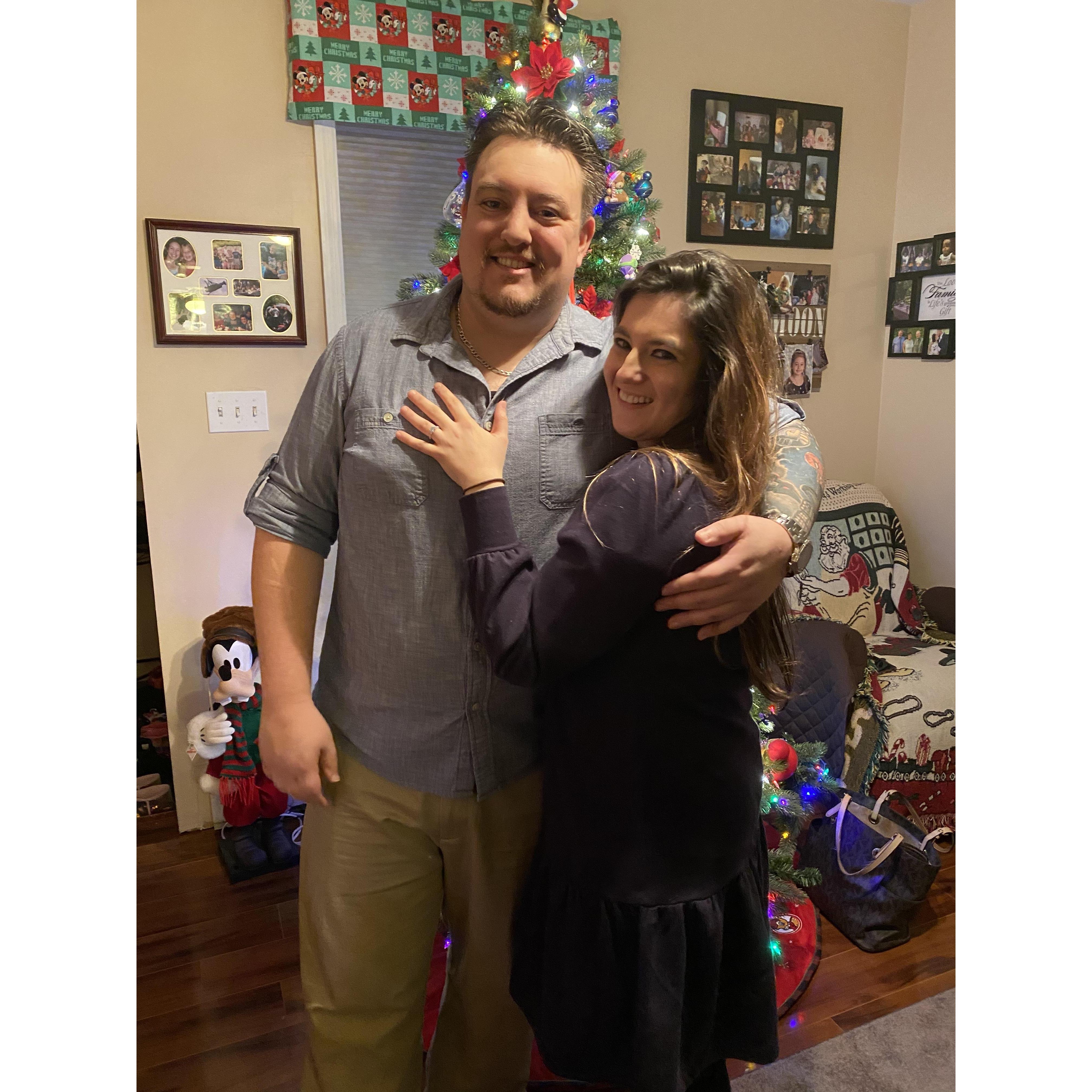 Christmas Eve 2020. She said, YES!
