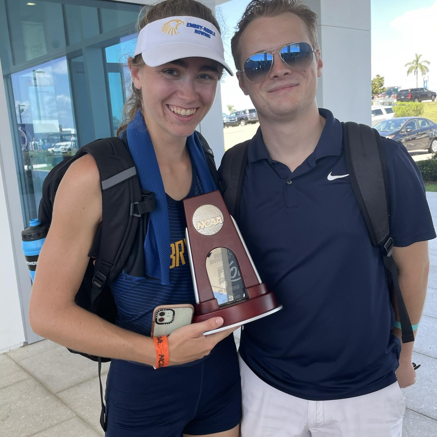 Sean came to Nathan Benderson Park to watch Kristen compete in her second Division II National Championship. Kristen was in the 4+ and her boat got 2nd place overall in a tight race!