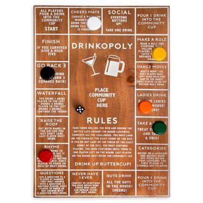 Polished Wood Drinkopoly Game