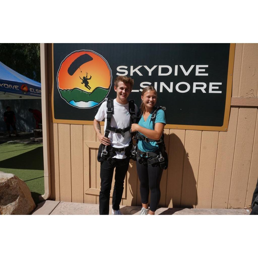 Our first time sky diving. We loved it so much, we went back and did it again!