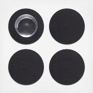 Mini Basketweave Round Coaster, Set of 4