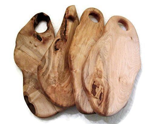 Large Long Ambrosia Maple Wood Cutting Board with Handle