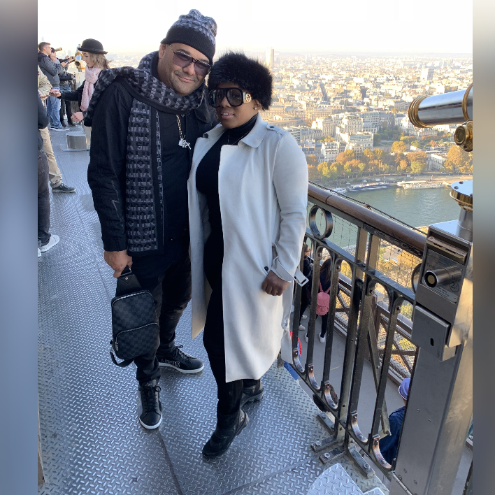 Paris, France at the top of the Eiffel Tower 🇫🇷 ❤️