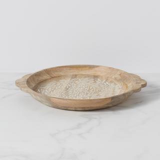 Textured Neutrals Round Platter