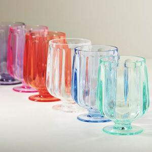 Lucia Acrylic Goblet Wine Glasses, Set of 6 - Anthropology