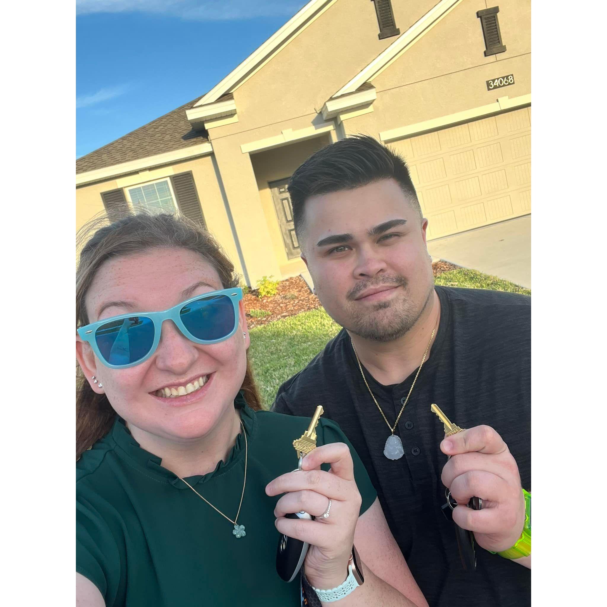The day we closed on our house
