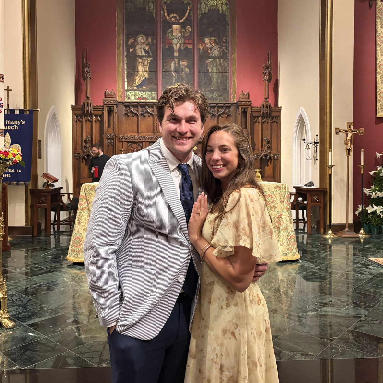 Cole was received into the Church on Easter! Best day ever!!