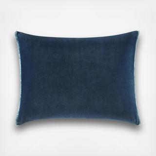 Blurr Velvet Fringed Throw Pillow