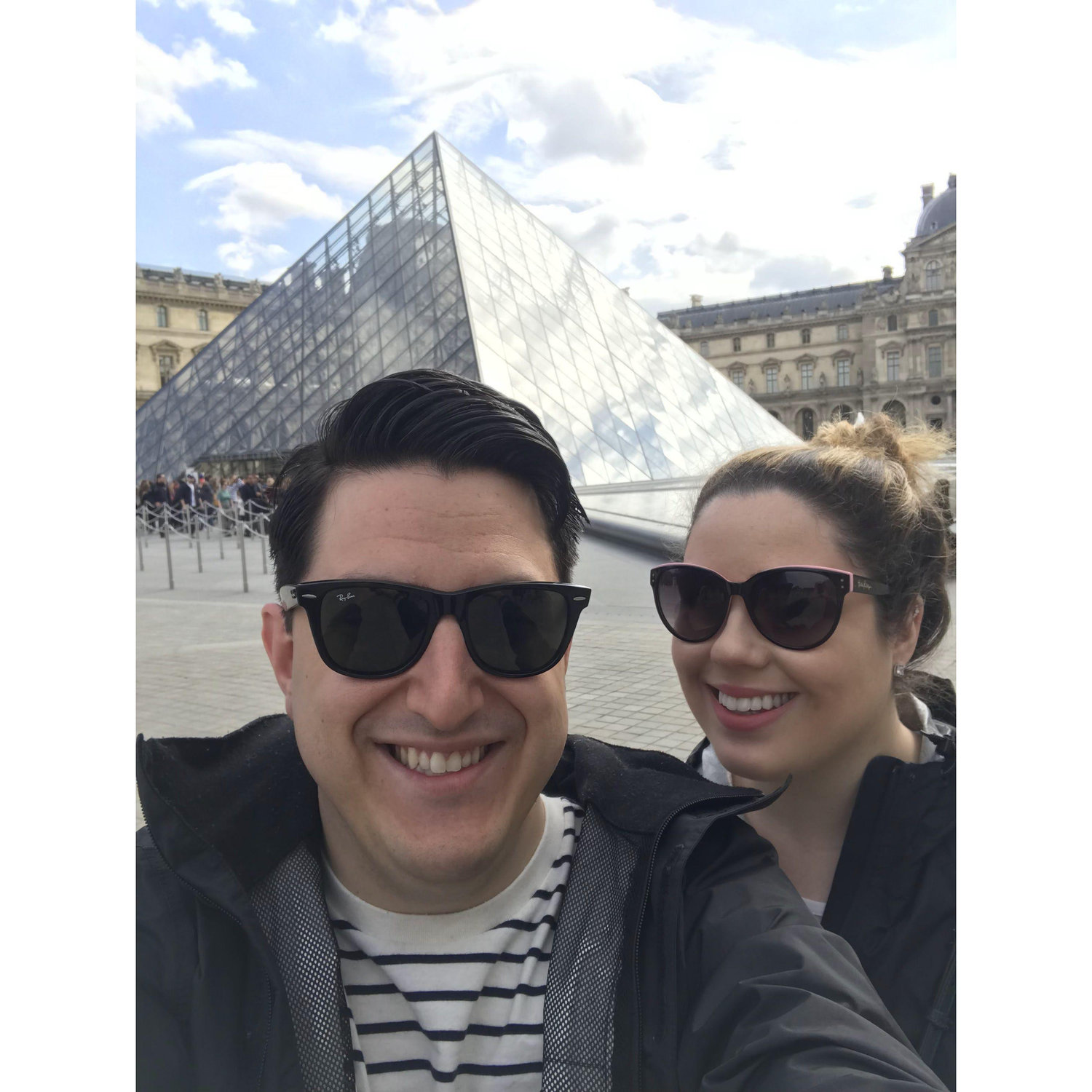 Visiting the Louvre Museum in Paris France, May 2019.