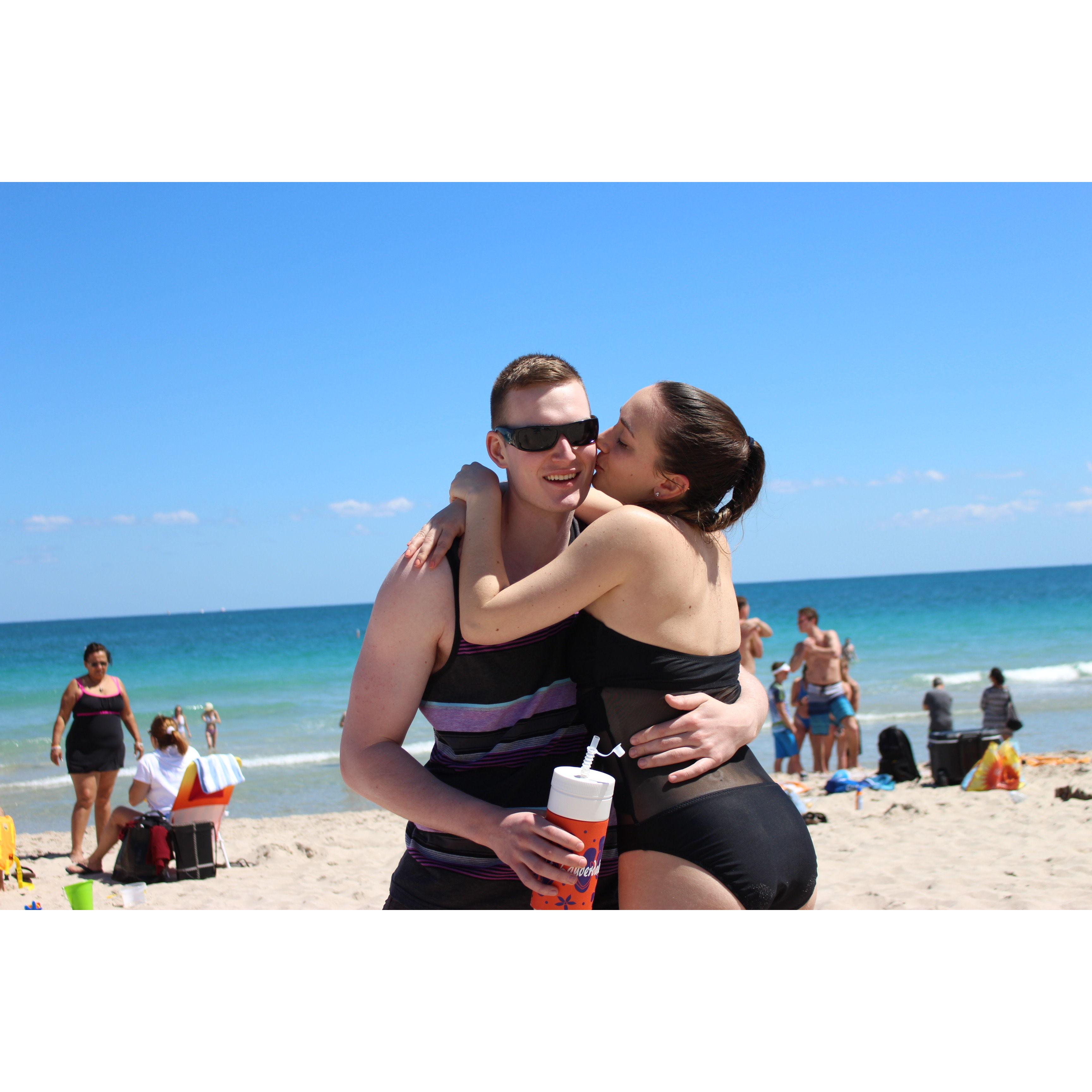 Our first spring break together in Ft Lauderdale!