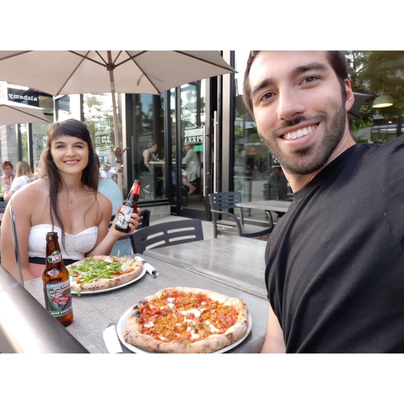 Italian pizza in Canada