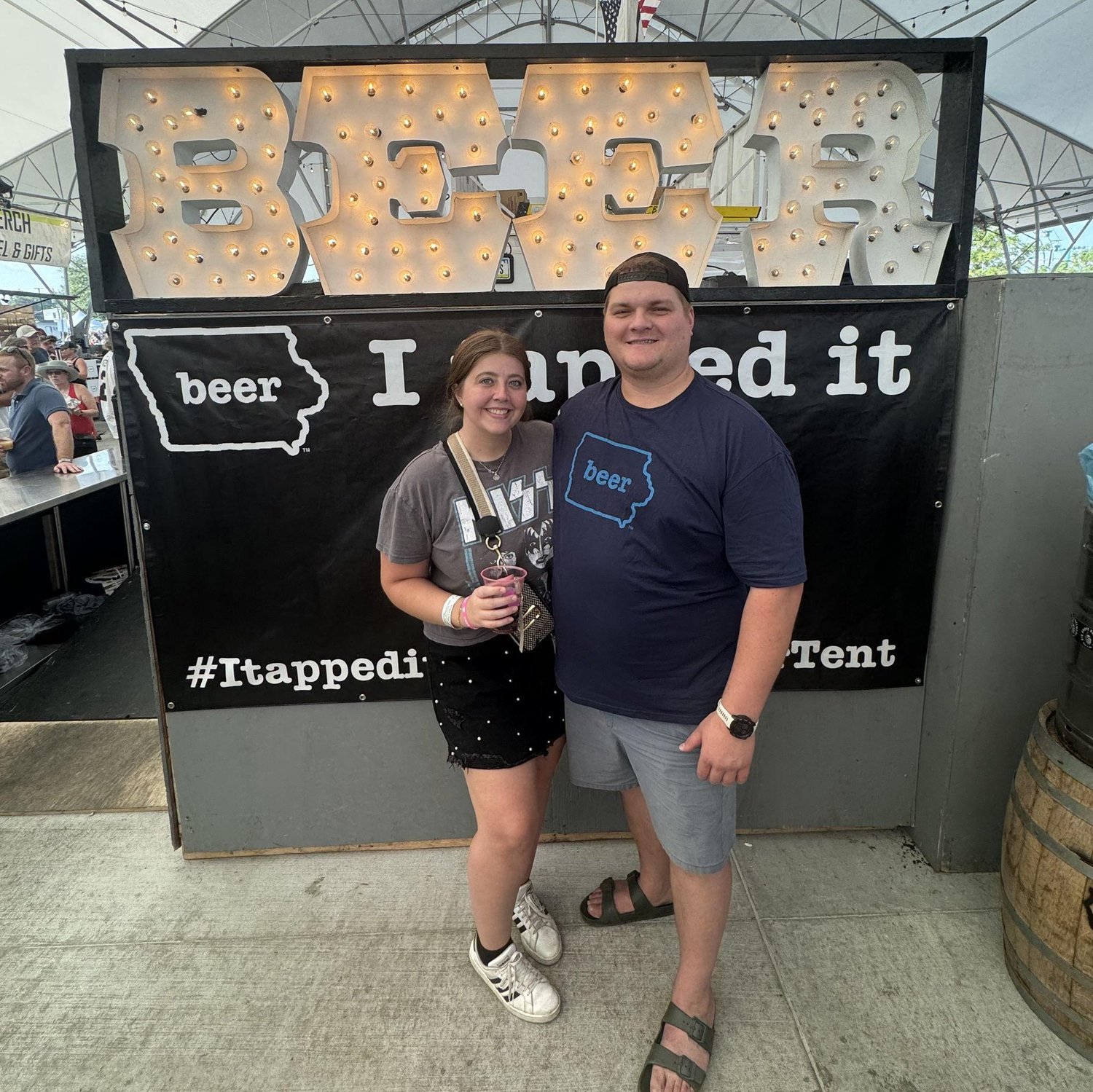 You already know we were at the Iowa Craft Beer Tent!