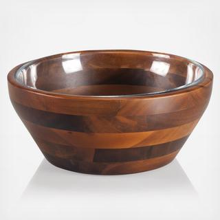 Fabio Viviani Carovana Medium Acacia Serving Bowl