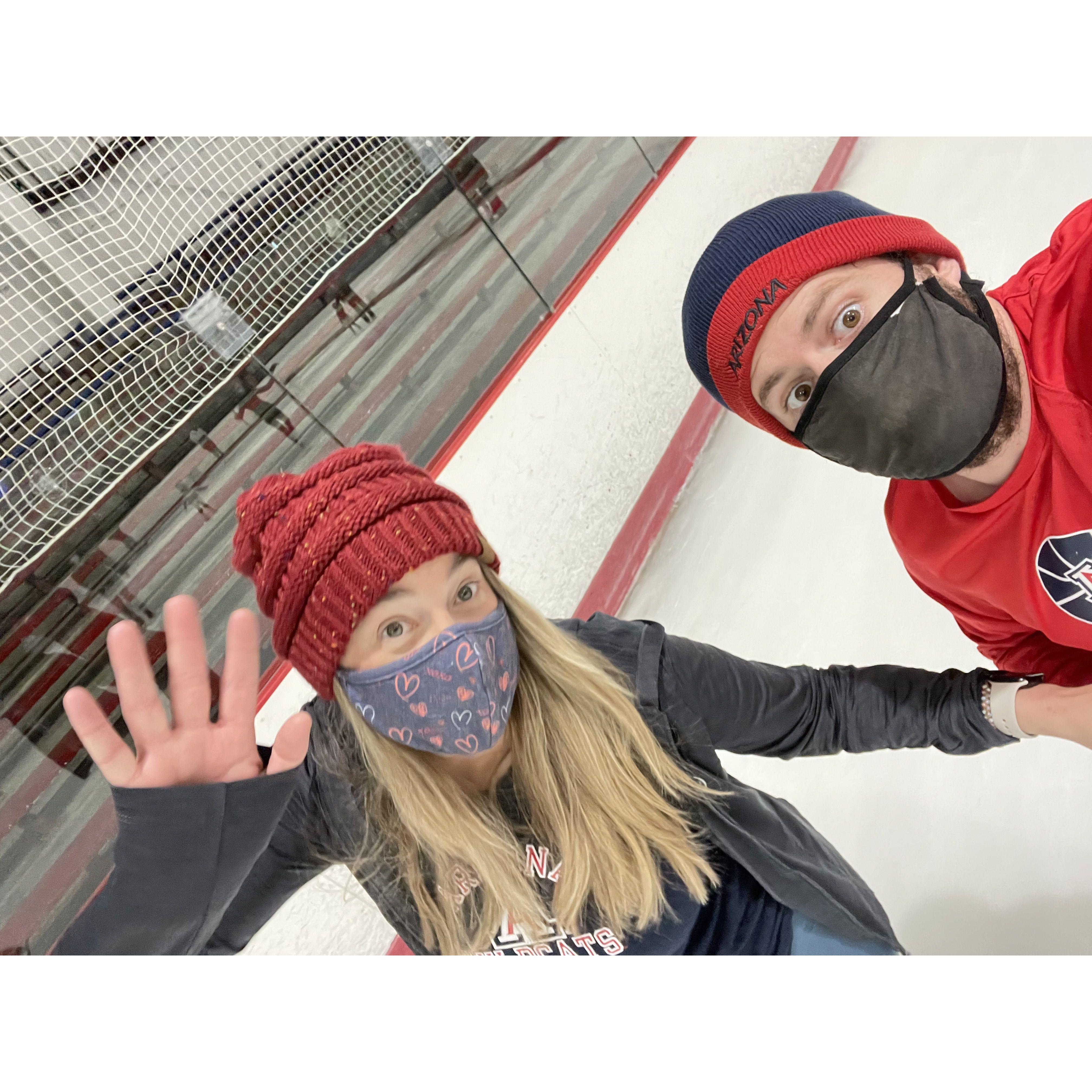 Ice skating during COVID times