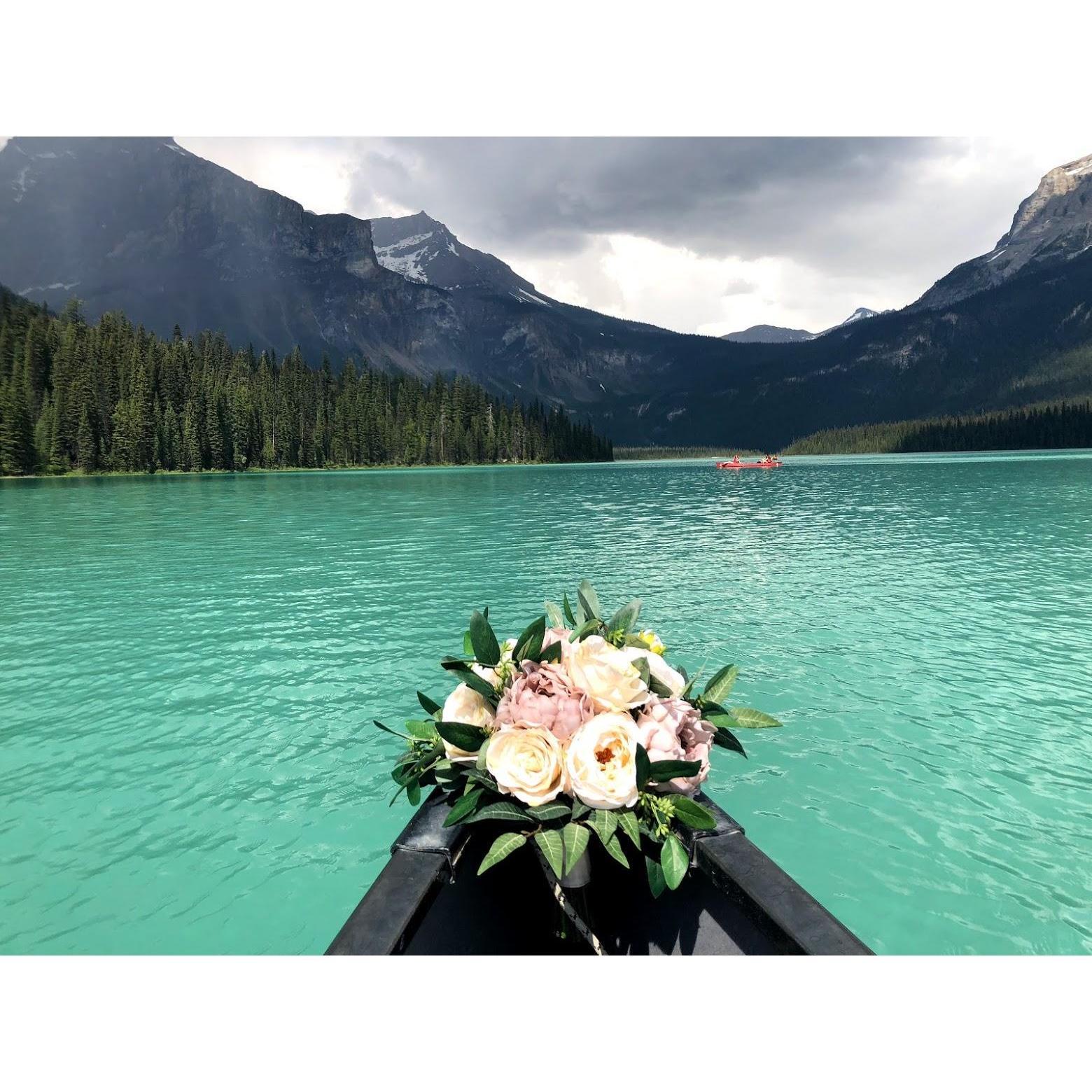 Post-ceremony canoe