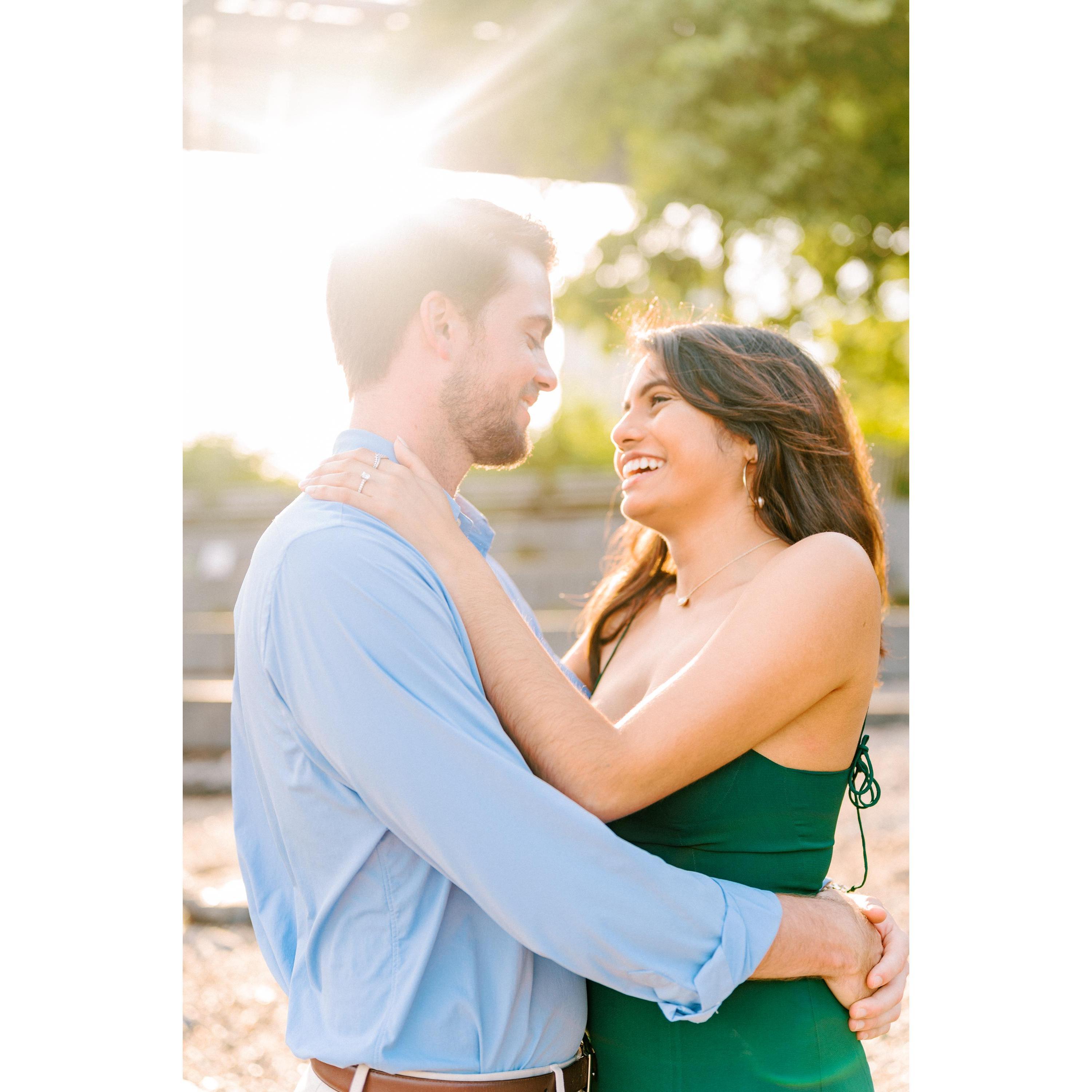 June 2021: Engagement photos in Pebble Beach, Brooklyn, NY!