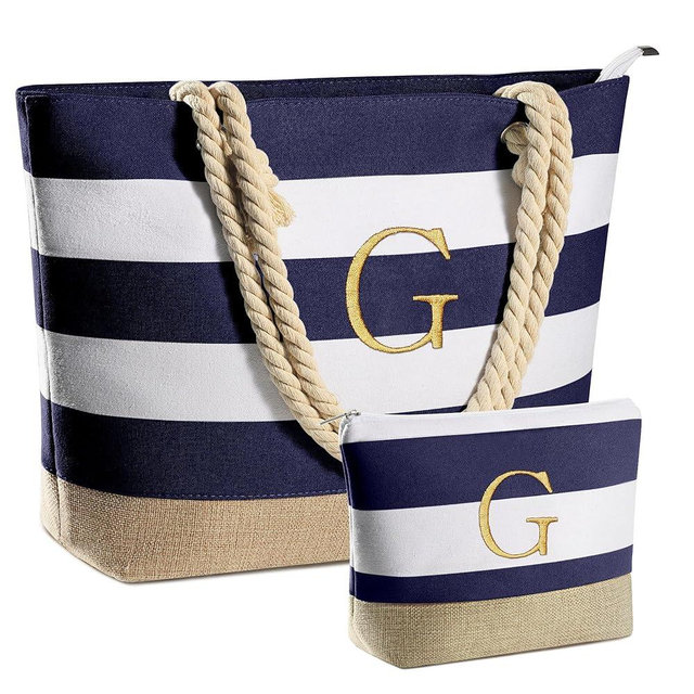 YOOLIFE Beach Bags for Women - Travel Canvas Beach Tote, Pool Waterproof Bag, Travel Essentials, Gifts for Women Birthday