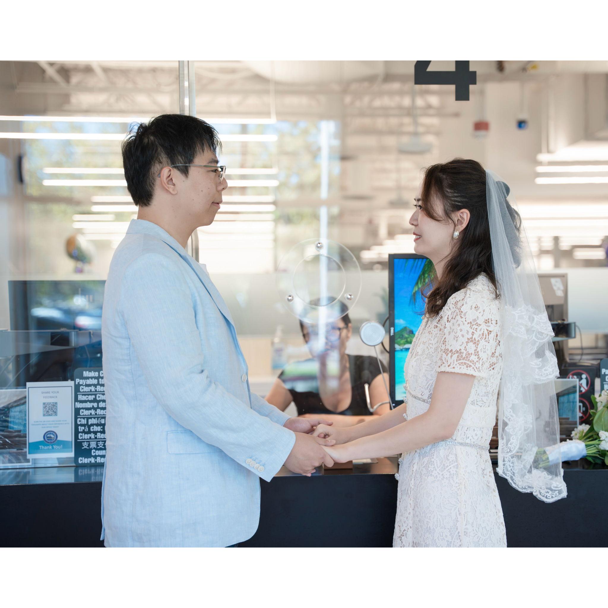 The day we become husband and wife