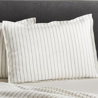 Linen Wide Stripe Pillow Sham