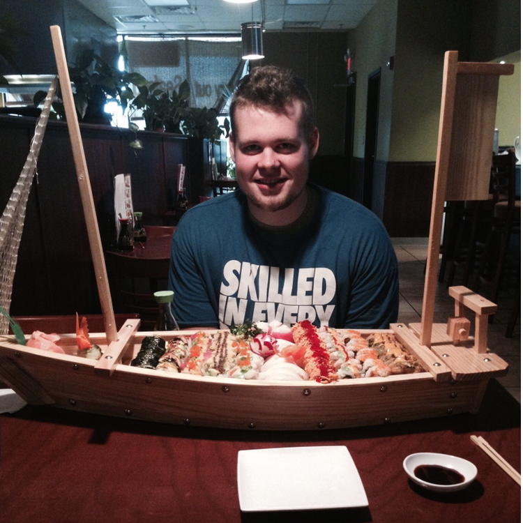 The day after Nick and Lindsay’s wedding. Our love for sushi (and Mr. Samurai)  is still going strong, by the way - June 22nd, 2014