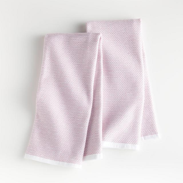Lilac Textured Terry Dish Towels, Set of 2