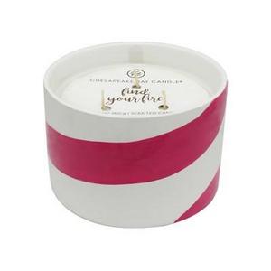 12.6oz 3-Wick Ceramic Container Candle Find Your Fire - Chesapeake Bay Candle