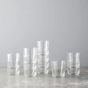 Food52 Bormioli Rocco Stackable Bodega Glasses, Classic, 12-ounce (Set of 12)