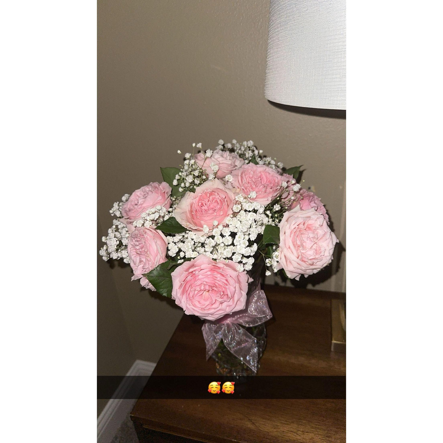 The "will you be my girlfriend?" flowers.